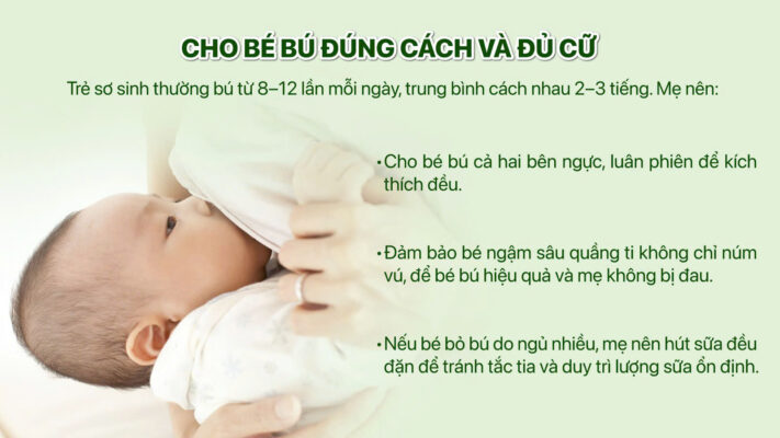 cach tang luong sua me cho be