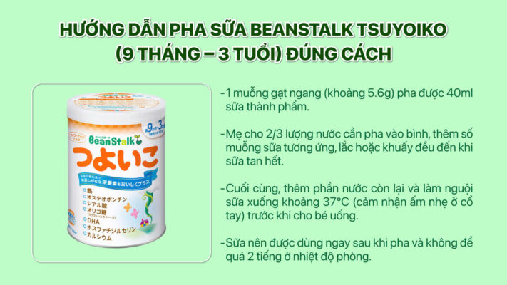 huong dan pha sua beanstalk cho be 9 3 tuoi