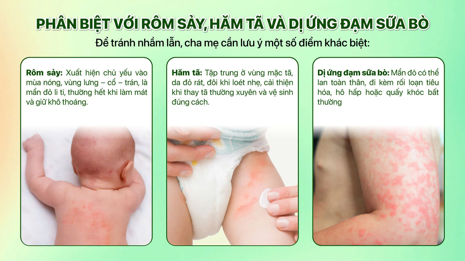 Dấu hiệu dị ứng đạm sữa bò ở trẻ sơ sinh – Mẹ cần phân biệt với rôm sảy ...