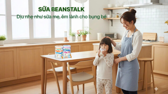 sua beanstalk tot cho tieu hoa của tre