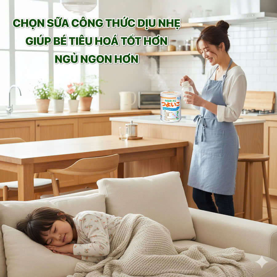 sua tot cho tieu hoa cua tre