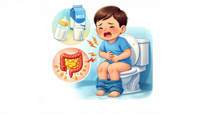 tre uong sua bi tieu chay co nen tiep tuc su dung 01