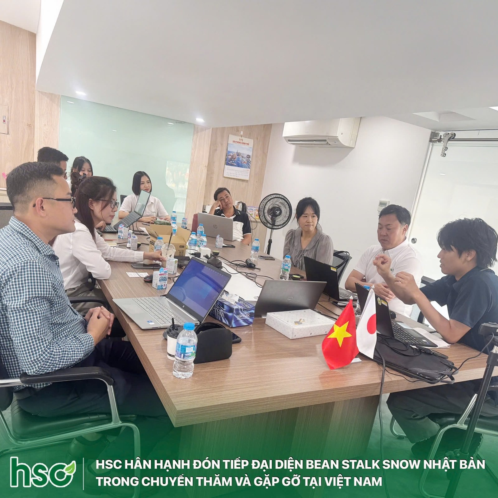Buổi làm việc giữa HSC và đoàn BeanStalk Nhật Bản